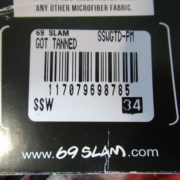 69 Slam Board Shorts Mens Size 34 Graphic Ladies Bikinis Swim Surf Ocean Beach - Picture 15 of 15